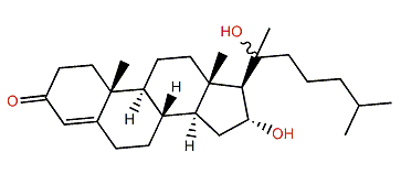 16a,20xi-Dihydroxycholest-4-en-3-one